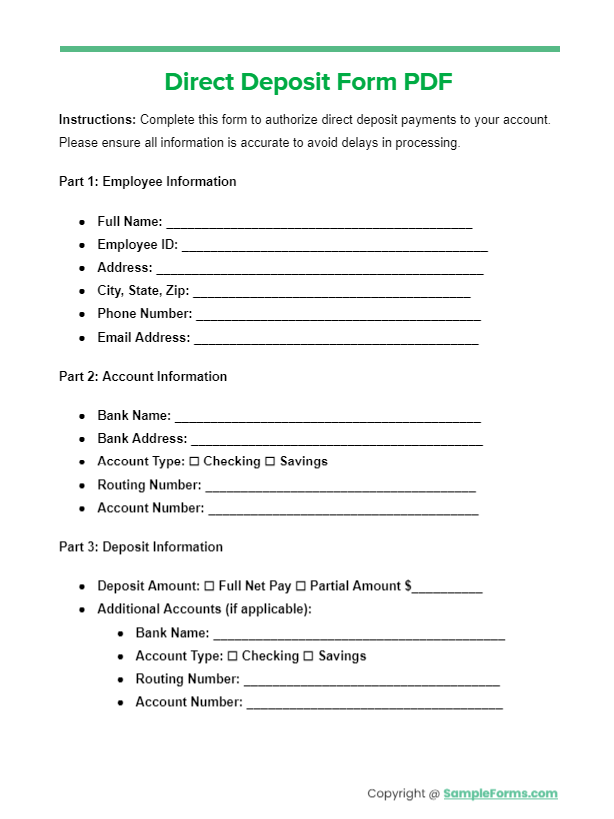 Chase Direct Deposit Form: Simplifying Your Financial Transactions